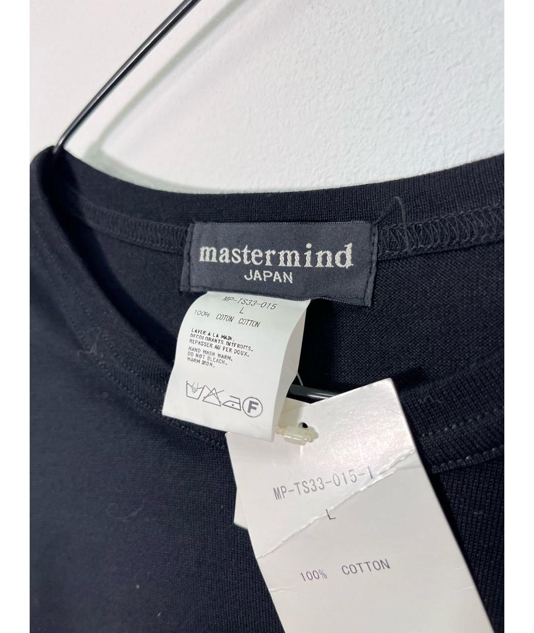 MASTERMIND JAPAN Черная хлопковая футболка, фото 3