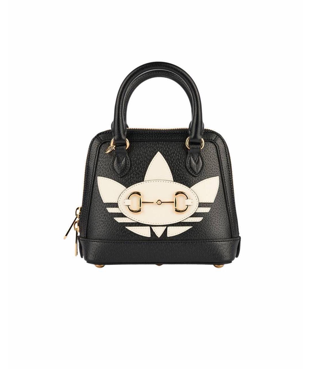 GUCCI Черная кожаная сумка с короткими ручками, фото 8