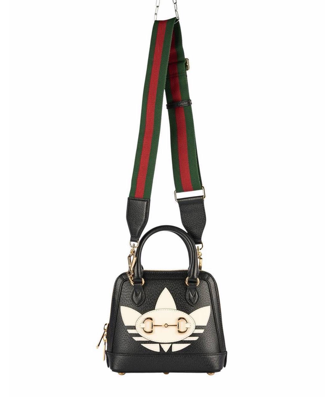 GUCCI Черная кожаная сумка с короткими ручками, фото 6