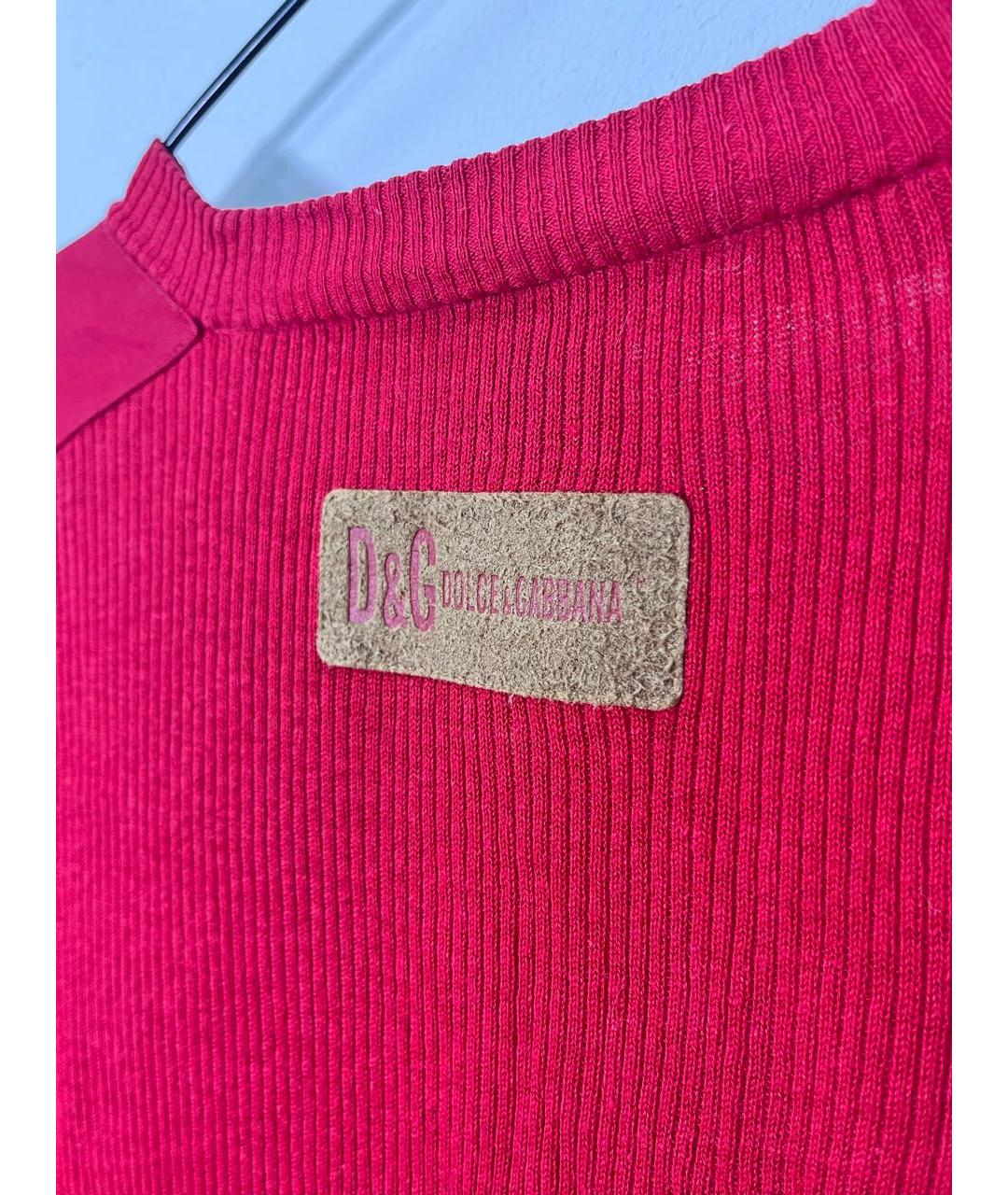 DOLCE&GABBANA Красный шелковый джемпер / свитер, фото 4