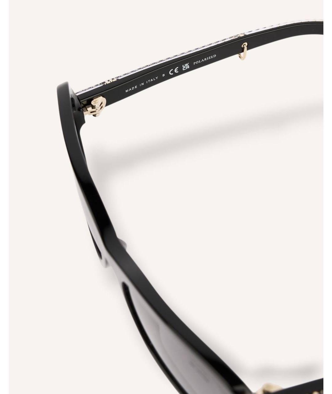CHANEL Черные пластиковые солнцезащитные очки, фото 5