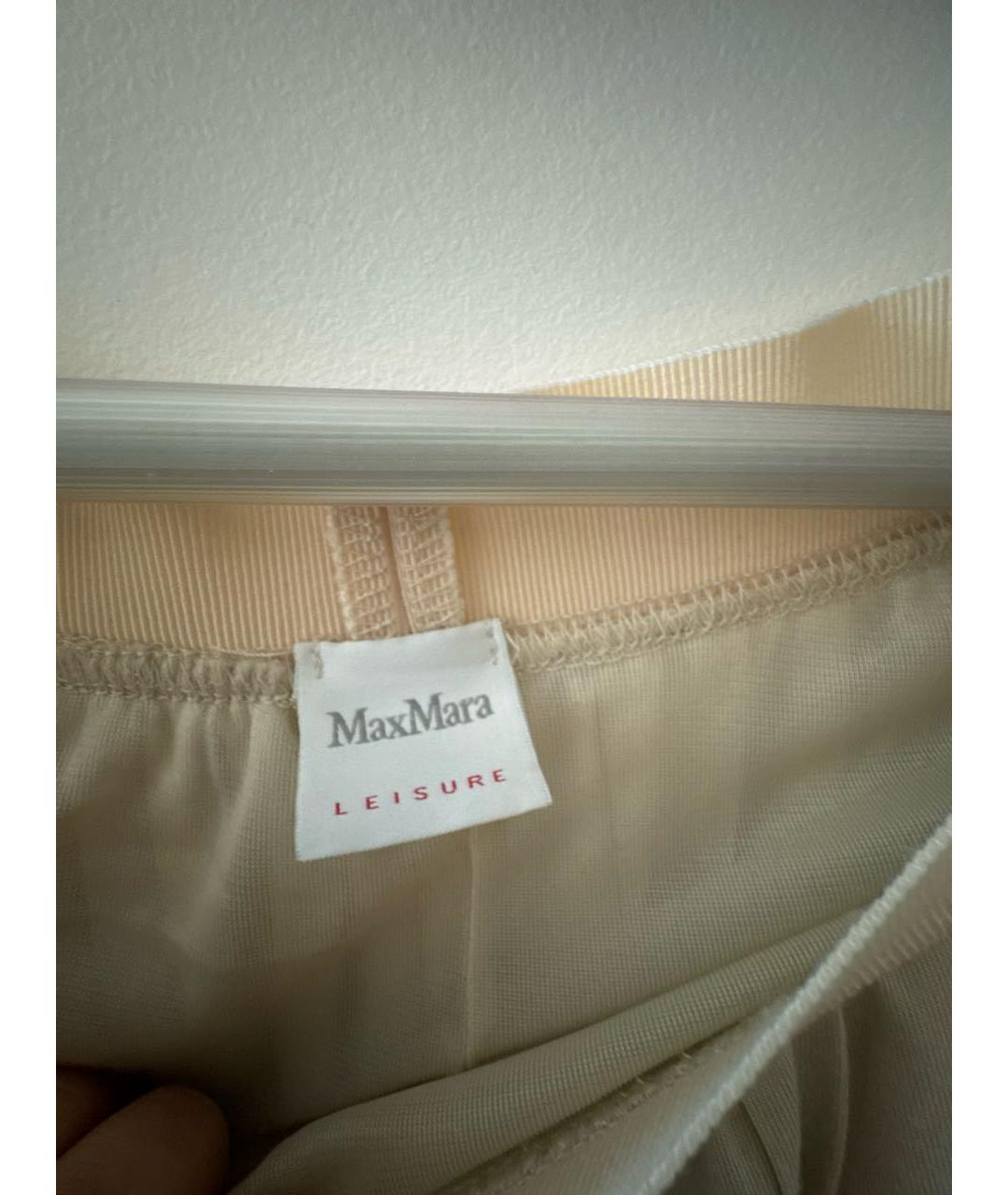 'S MAX MARA Бежевая вискозная юбка миди, фото 5