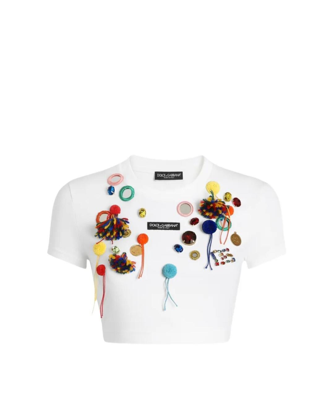 DOLCE&GABBANA Мульти хлопковая футболка, фото 1