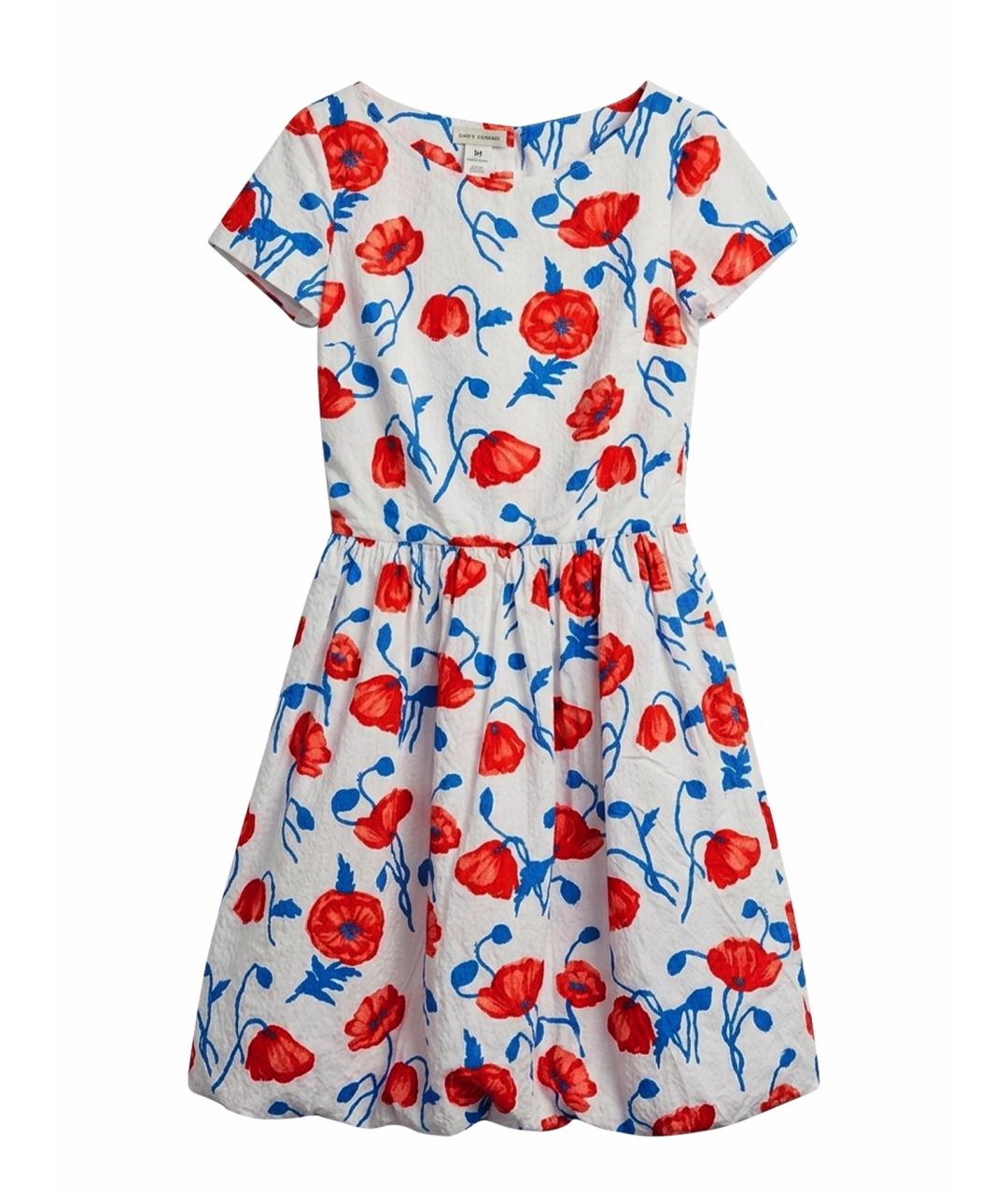 OSCAR DE LA RENTA Белое хлопковое вечернее платье, фото 1