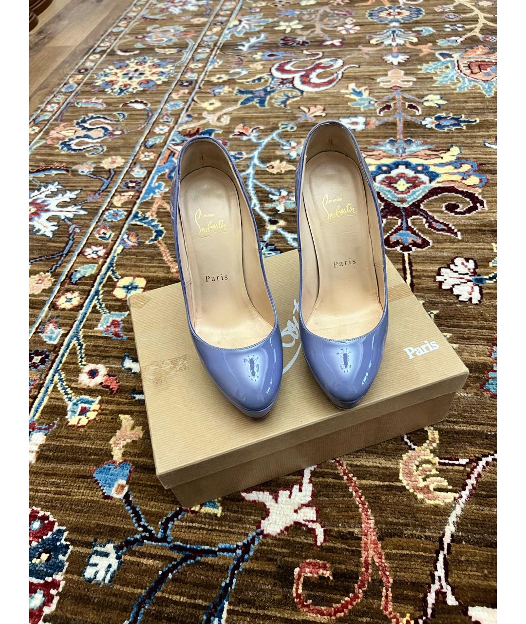 CHRISTIAN LOUBOUTIN Фиолетовые туфли из лакированной кожи, фото 2