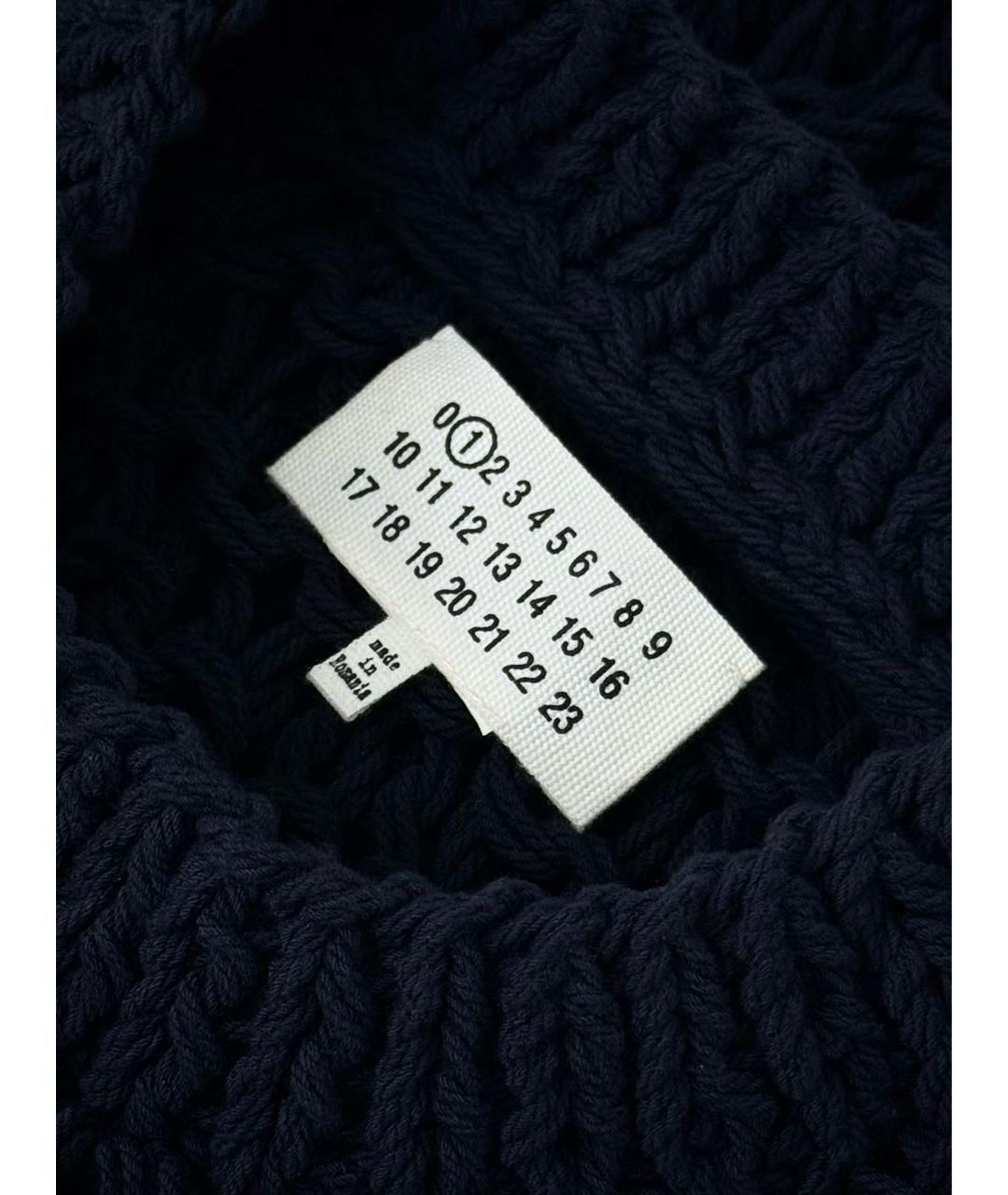 MAISON MARGIELA Темно-синяя хлопковая жилетка, фото 7