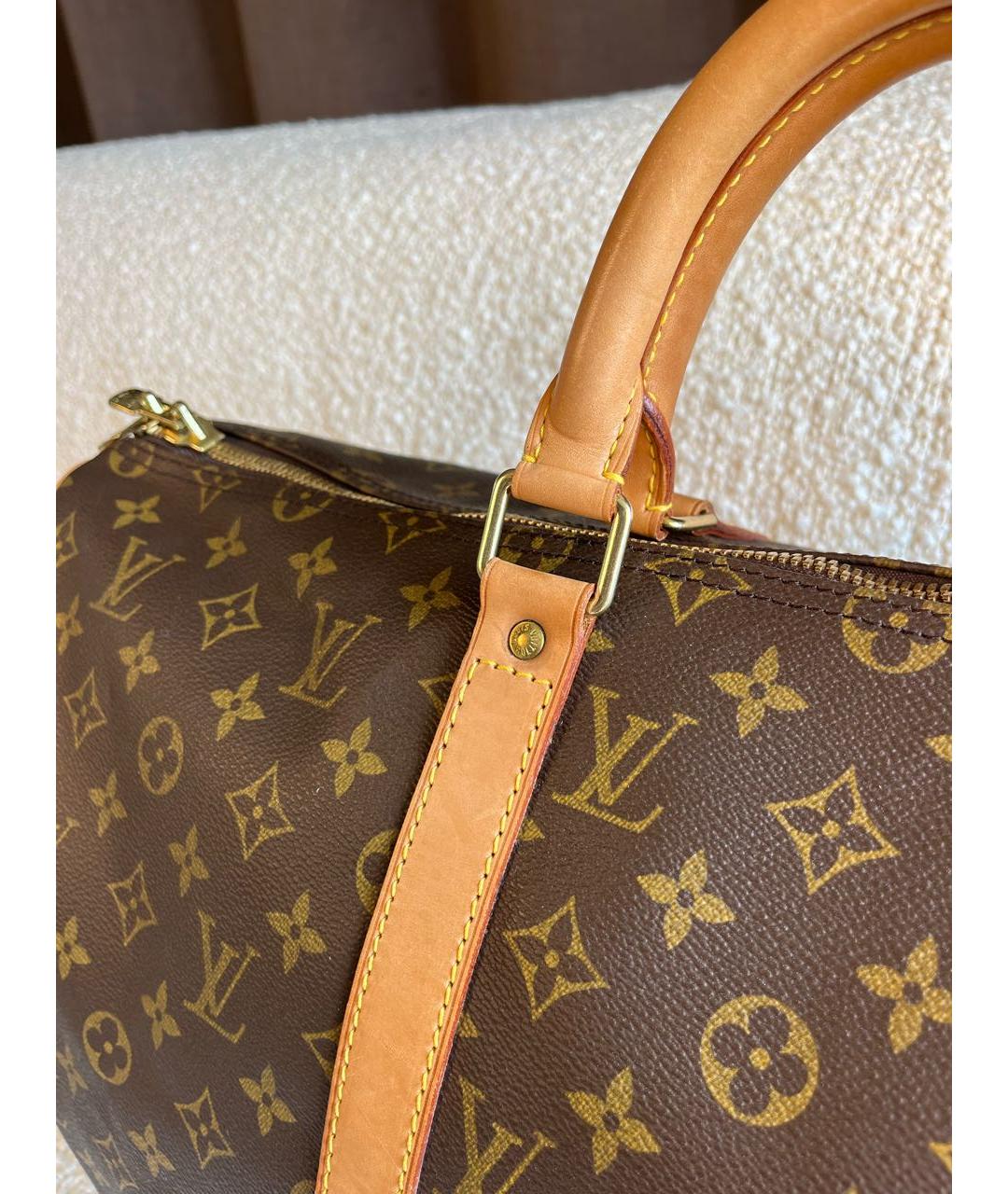 LOUIS VUITTON Коричневая дорожная/спортивная сумка, фото 8
