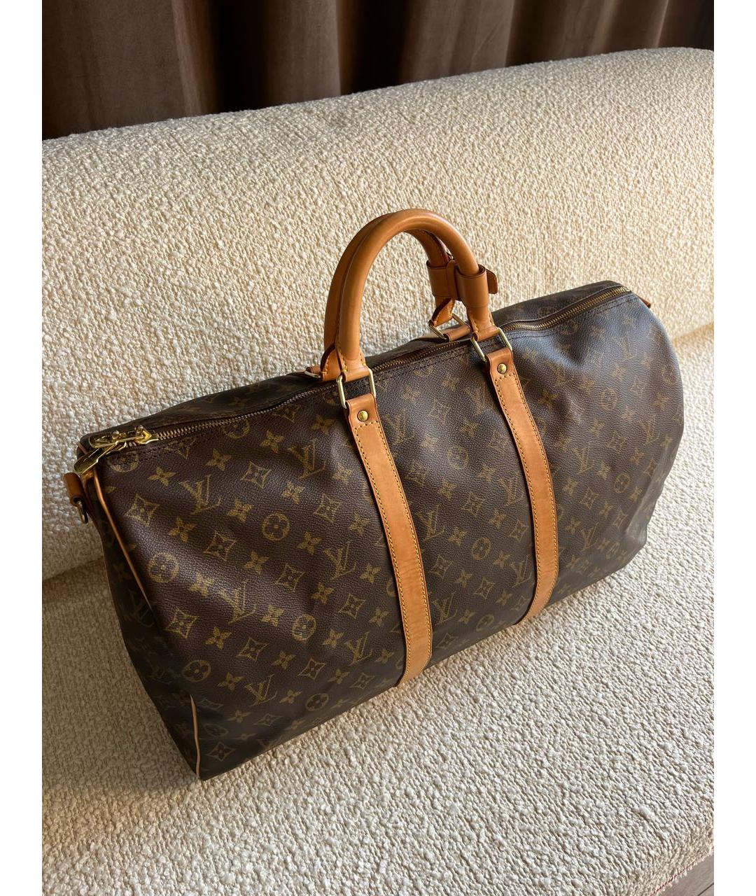 LOUIS VUITTON Коричневая дорожная/спортивная сумка, фото 2