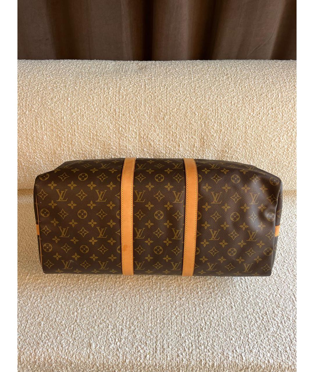 LOUIS VUITTON Коричневая дорожная/спортивная сумка, фото 6