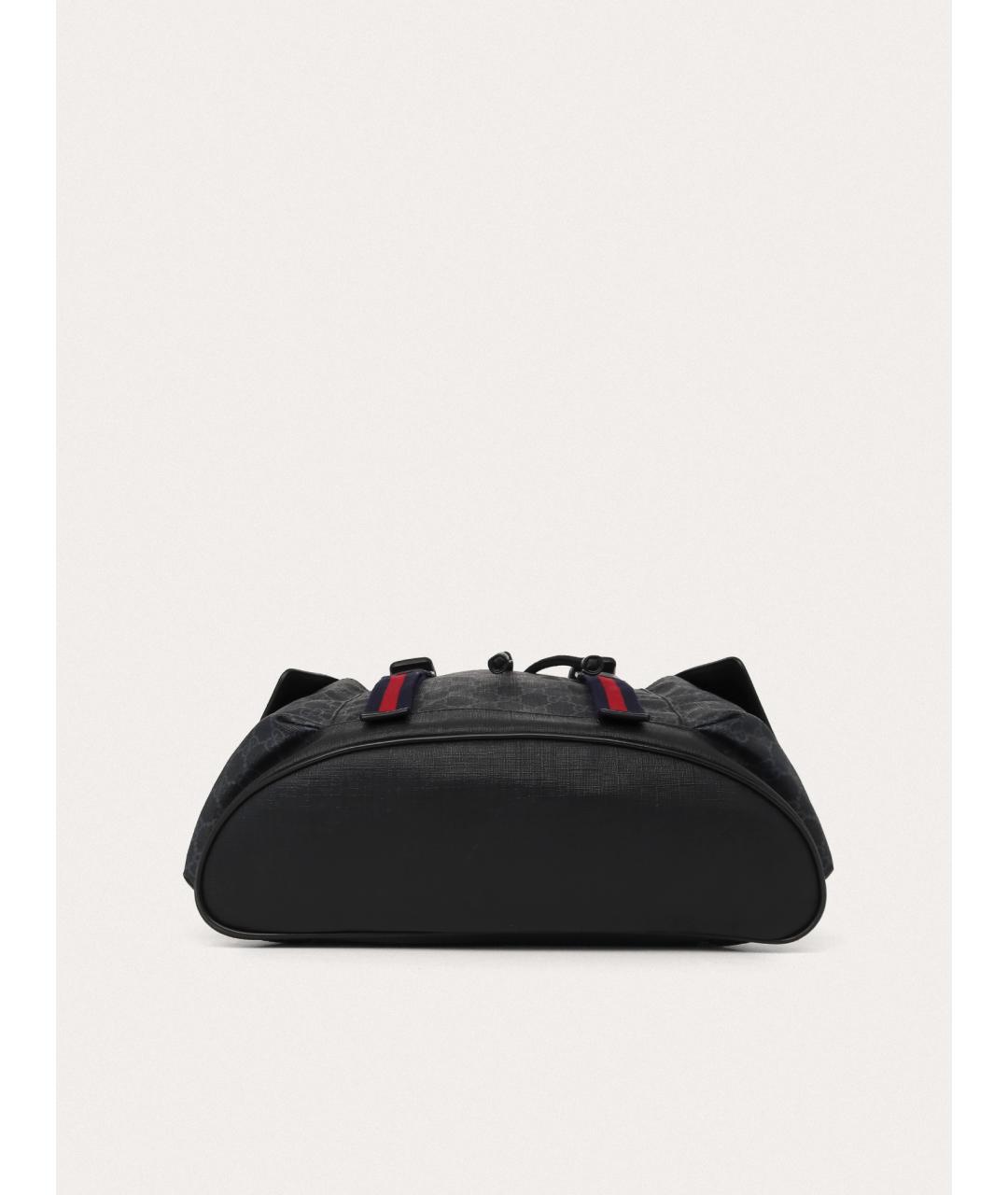 GUCCI Антрацитовый кожаный рюкзак, фото 4