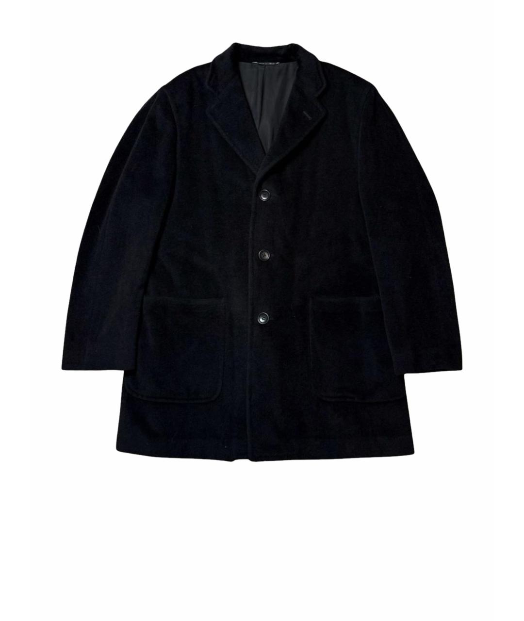 CANALI Черное шерстяное пальто, фото 8