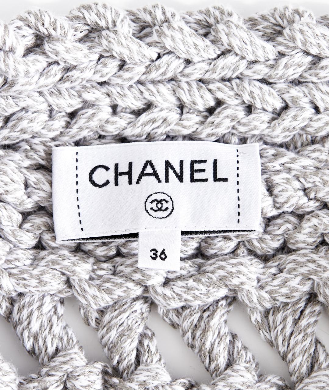 CHANEL Серый хлопковый костюм с юбками, фото 6