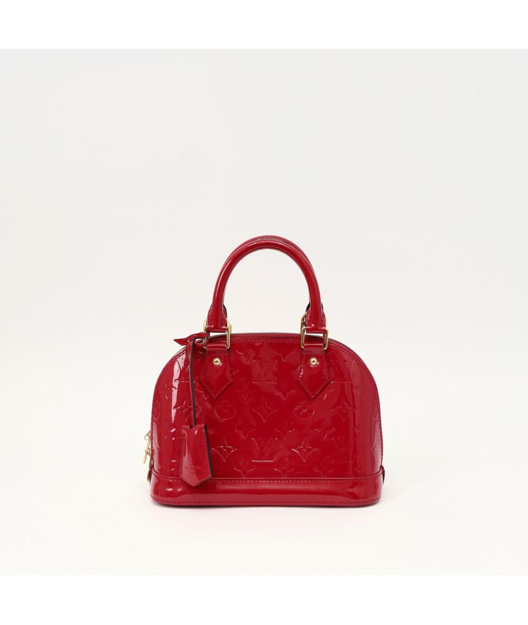 LOUIS VUITTON Красная сумка через плечо из лакированной кожи, фото 9