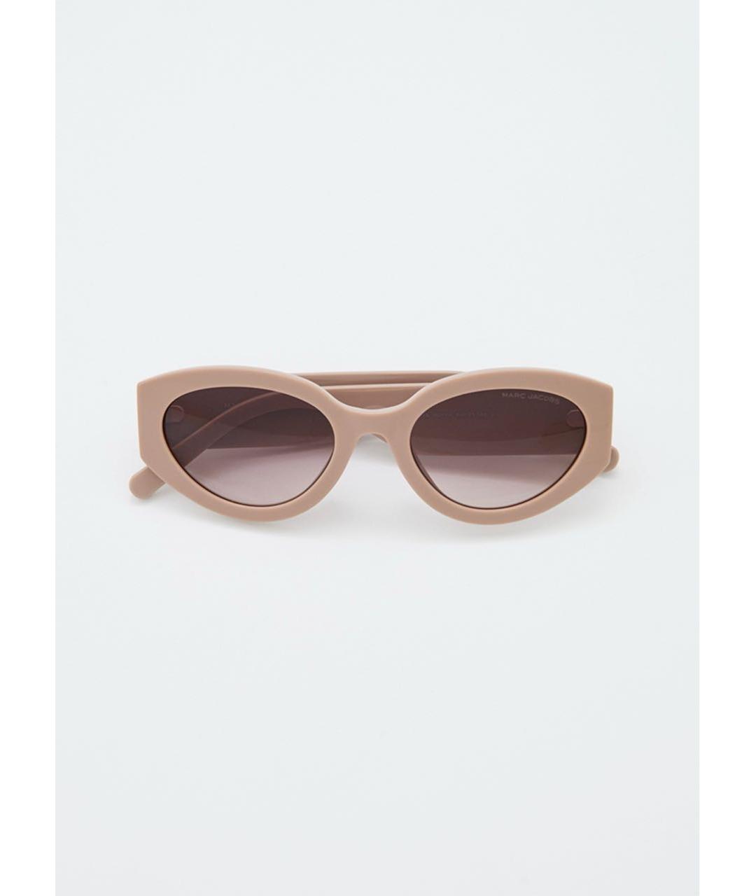 MARC BY MARC JACOBS Бежевые пластиковые солнцезащитные очки, фото 5