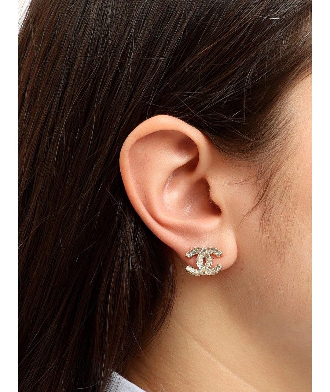 CHANEL Металлические серьги, фото 2
