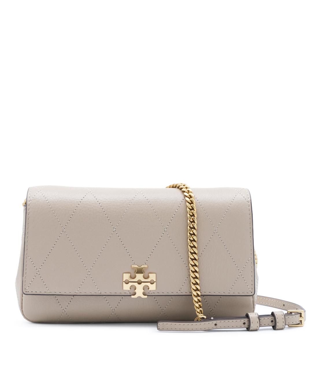TORY BURCH Бежевая кожаная сумка через плечо, фото 1