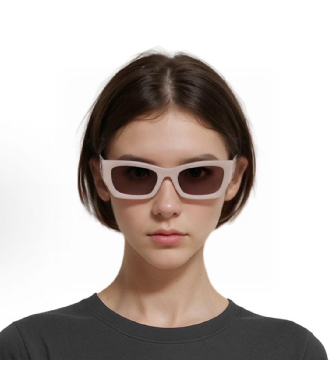 MIU MIU Розовые пластиковые солнцезащитные очки, фото 4