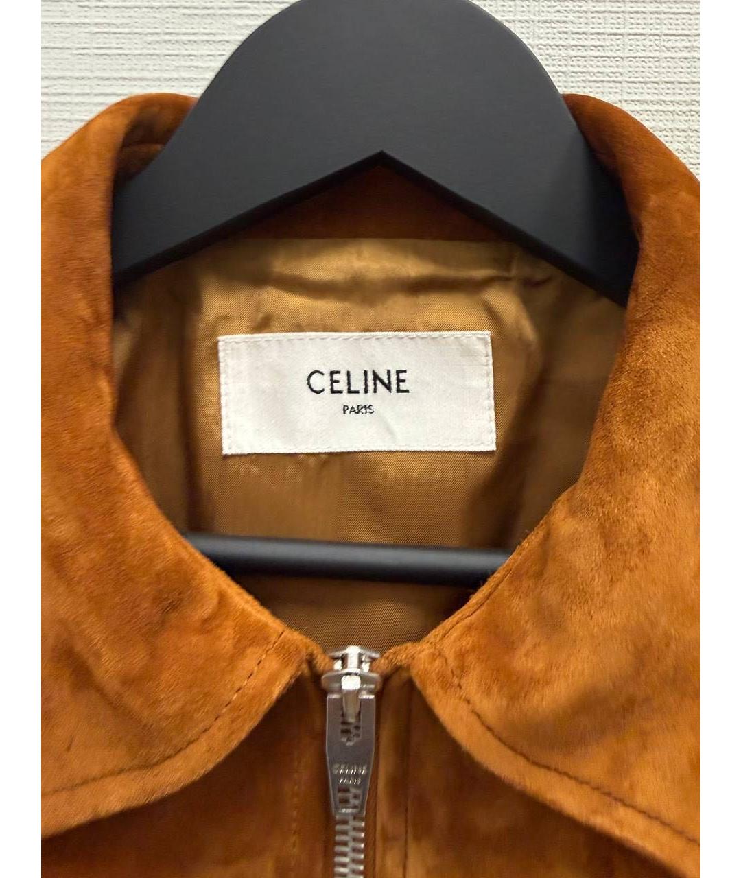 CELINE Коричневая замшевая куртка, фото 3