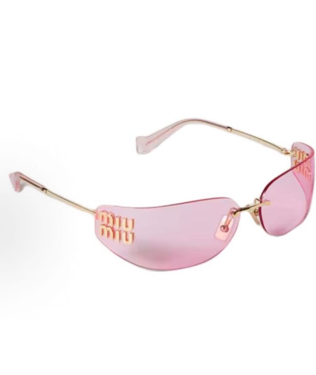 MIU MIU Розовые солнцезащитные очки, фото 9