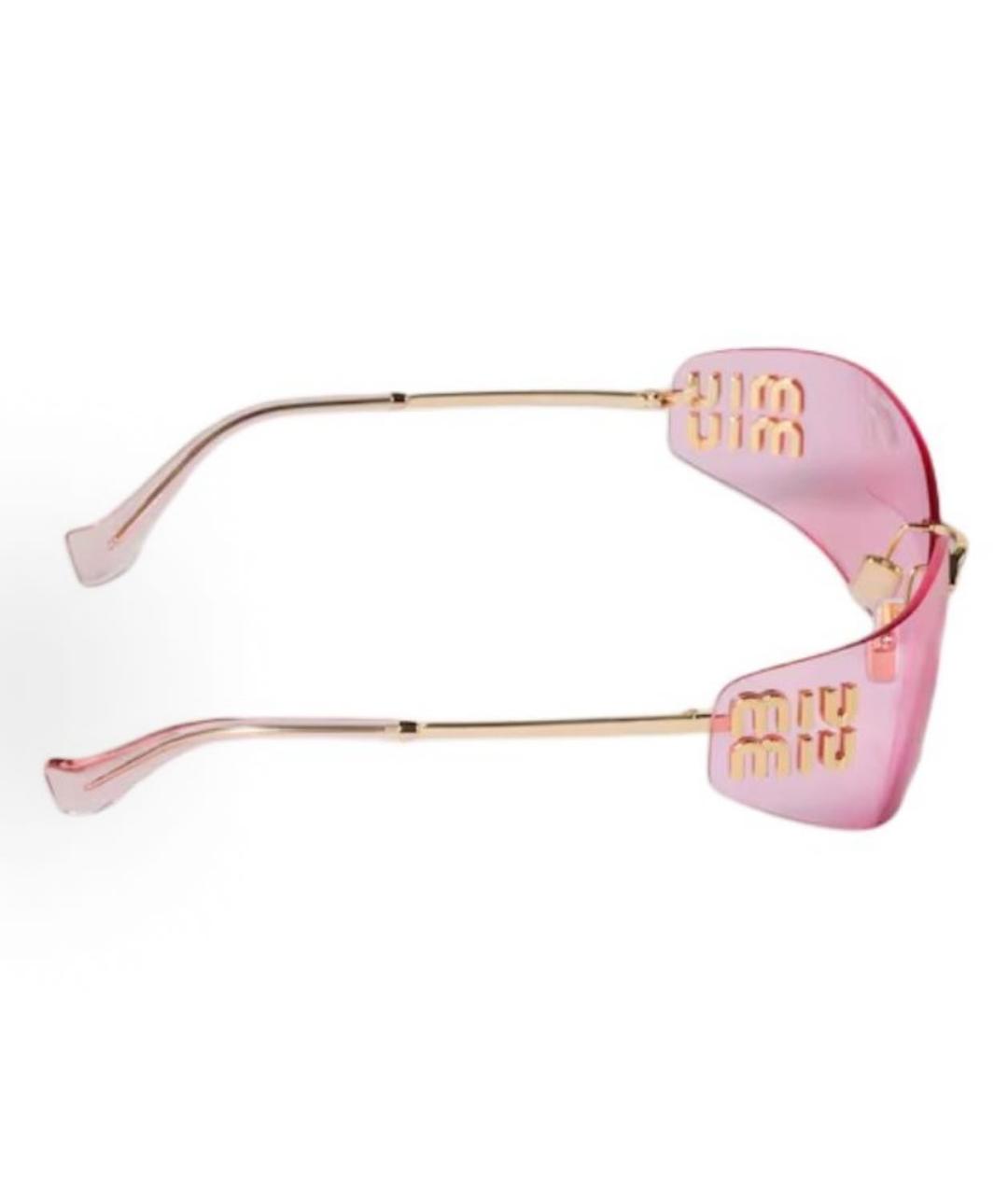 MIU MIU Розовые солнцезащитные очки, фото 3