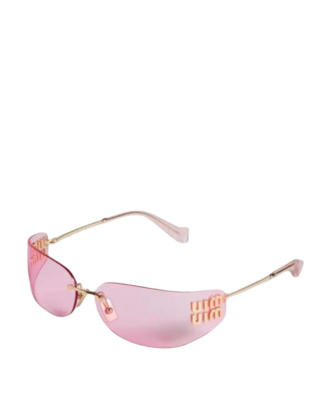 MIU MIU Розовые солнцезащитные очки, фото 1