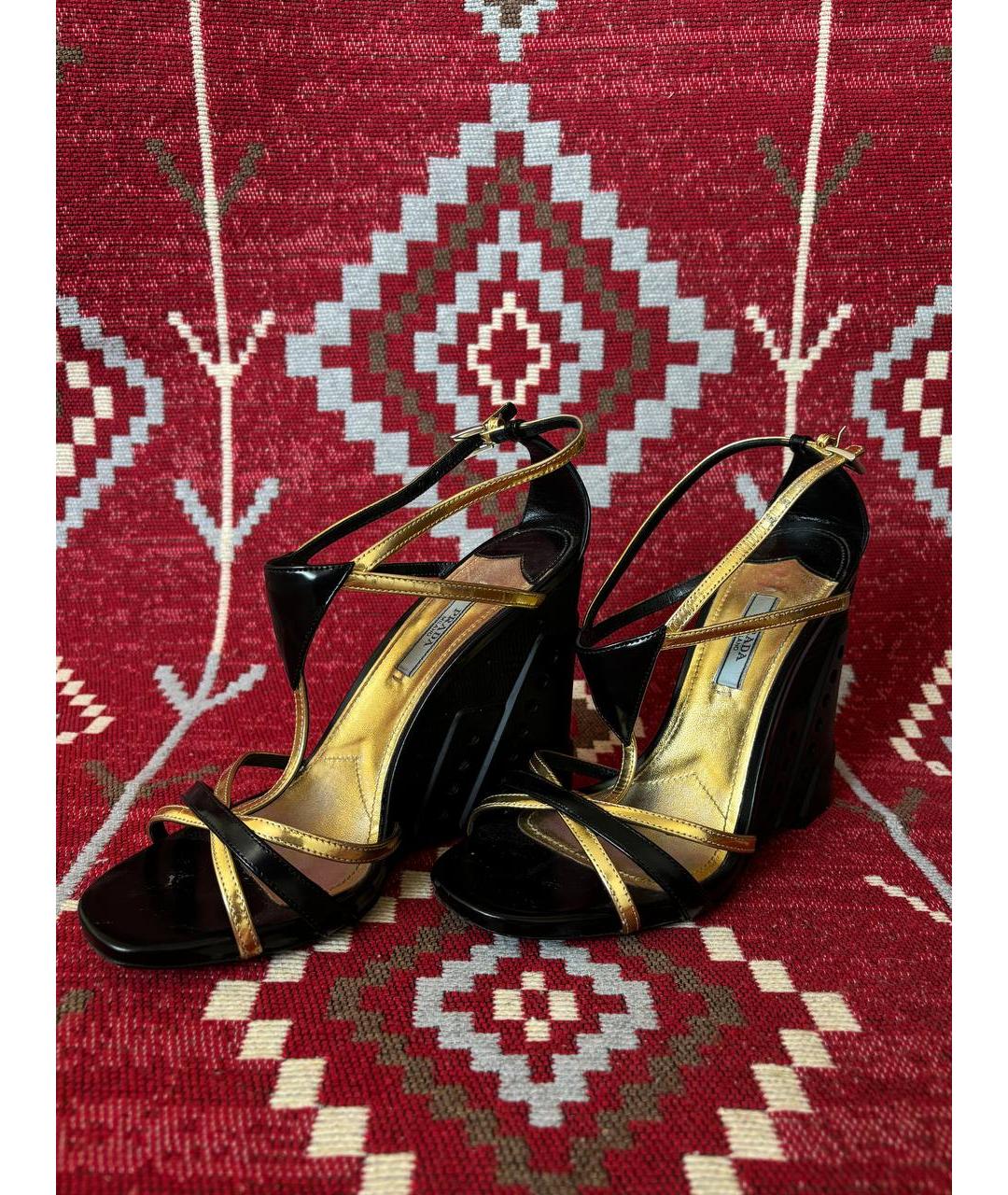 PRADA Черные кожаные туфли, фото 7