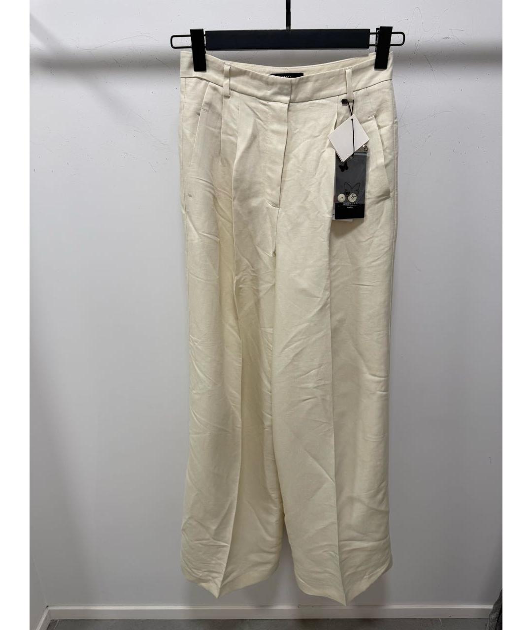 WEEKEND MAX MARA Бежевый вискозный костюм с брюками, фото 2