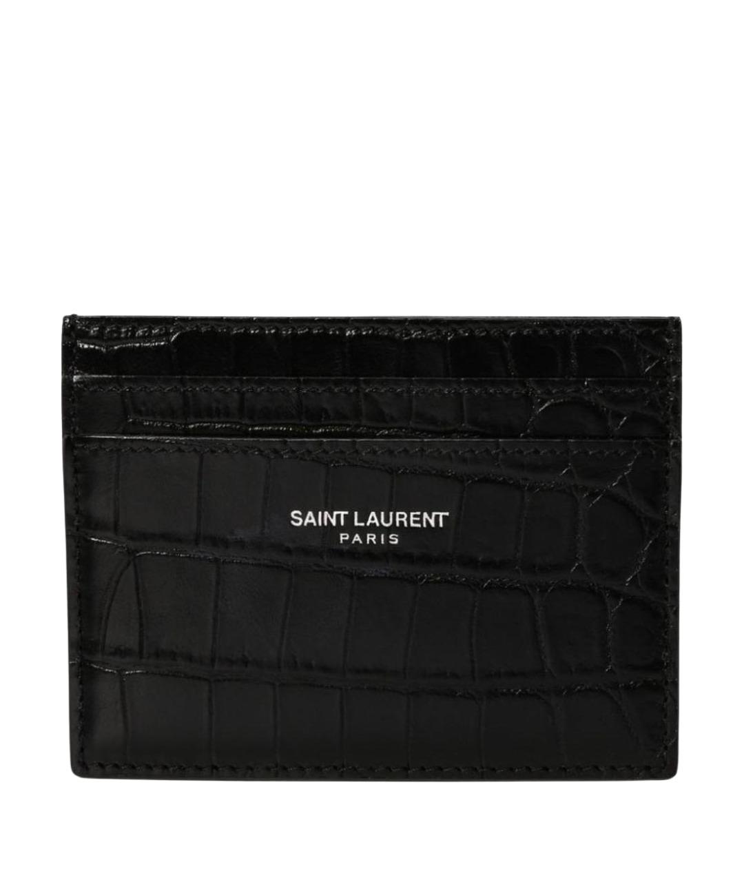 SAINT LAURENT Черный кардхолдер, фото 1