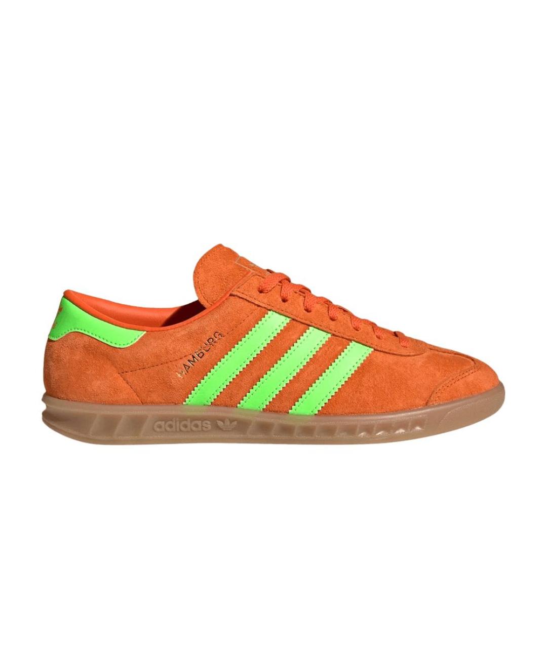 ADIDAS Оранжевые замшевые кроссовки, фото 1