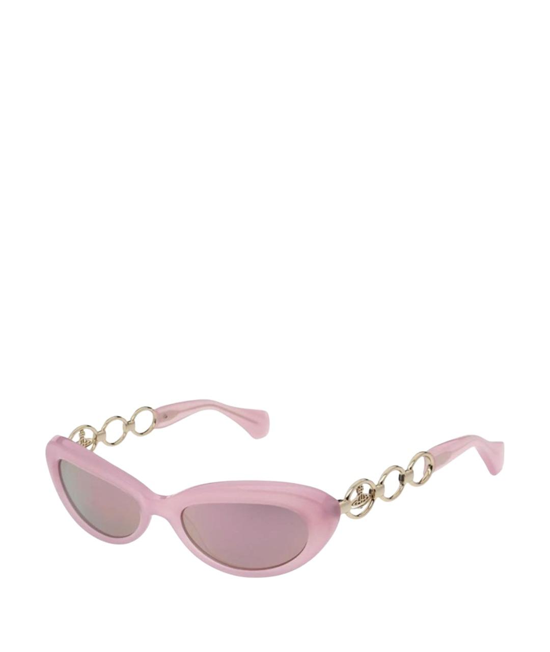 VIVIENNE WESTWOOD Розовые пластиковые солнцезащитные очки, фото 1