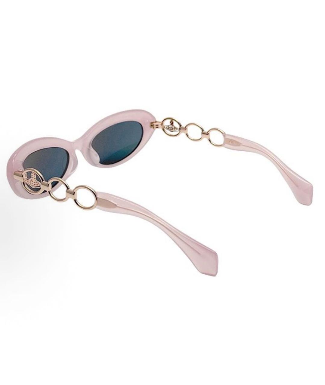 VIVIENNE WESTWOOD Розовые пластиковые солнцезащитные очки, фото 5