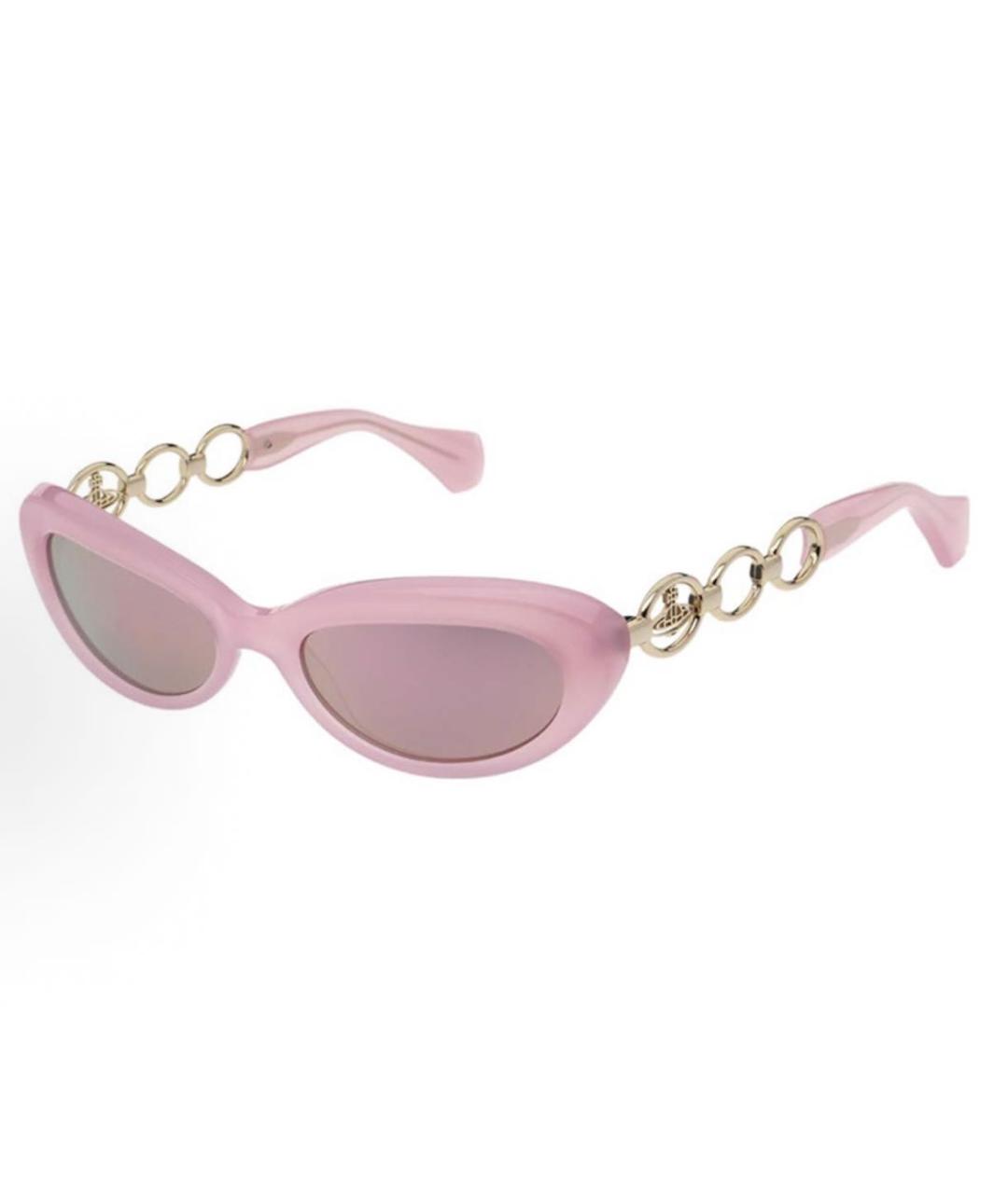 VIVIENNE WESTWOOD Розовые пластиковые солнцезащитные очки, фото 9