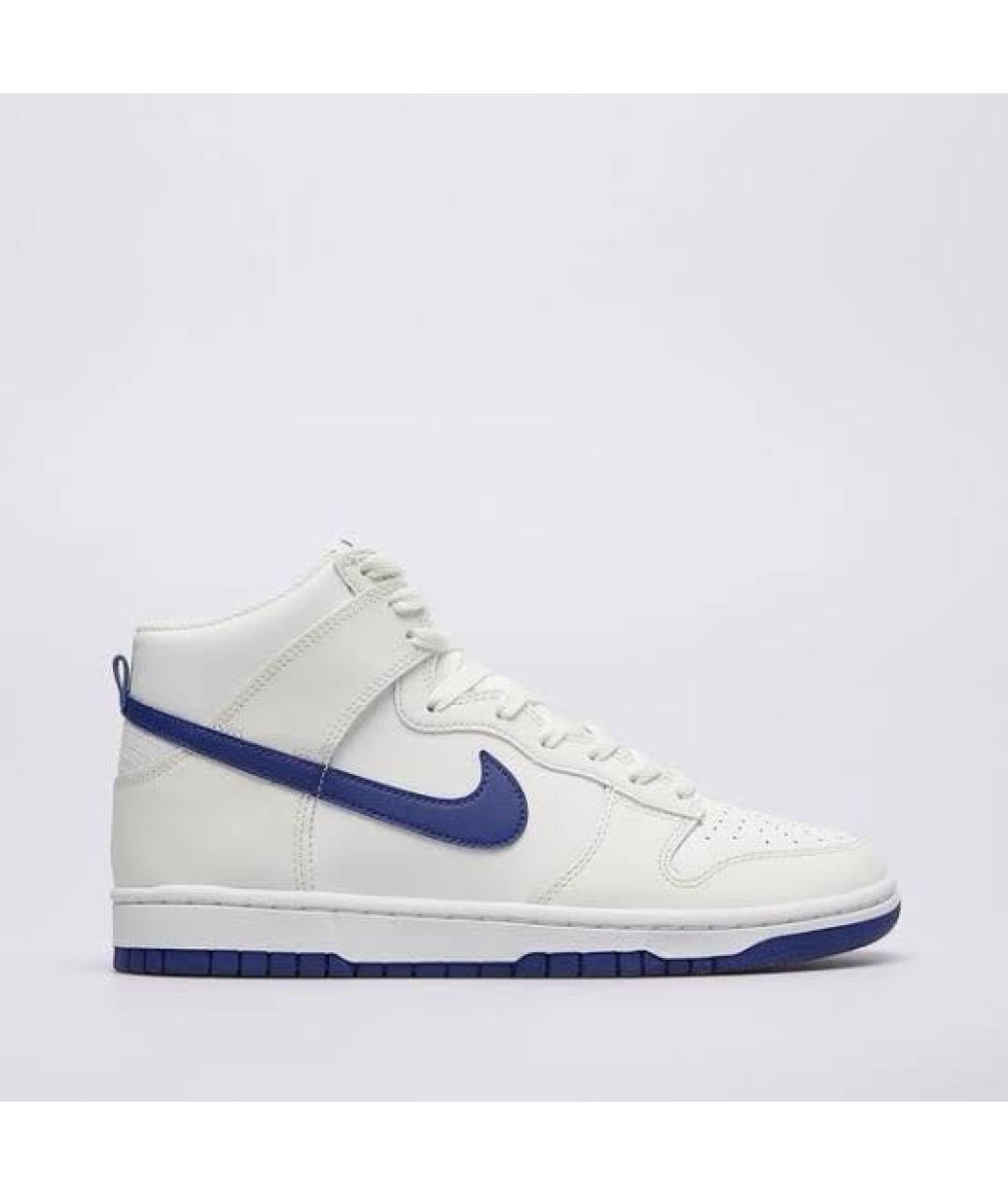 NIKE Белые кожаные высокие кроссовки / кеды, фото 7