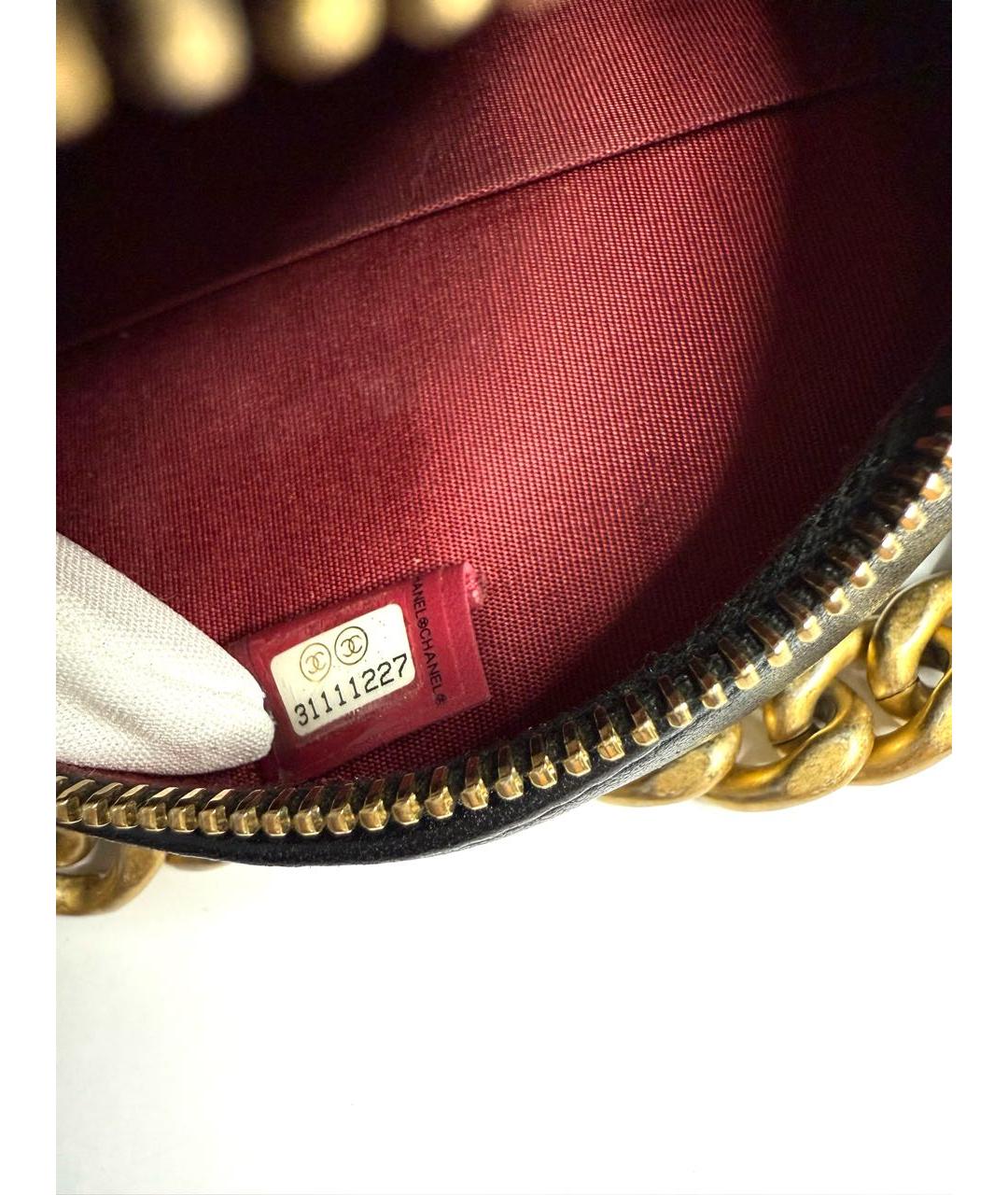 CHANEL Черная кожаная сумка через плечо, фото 6