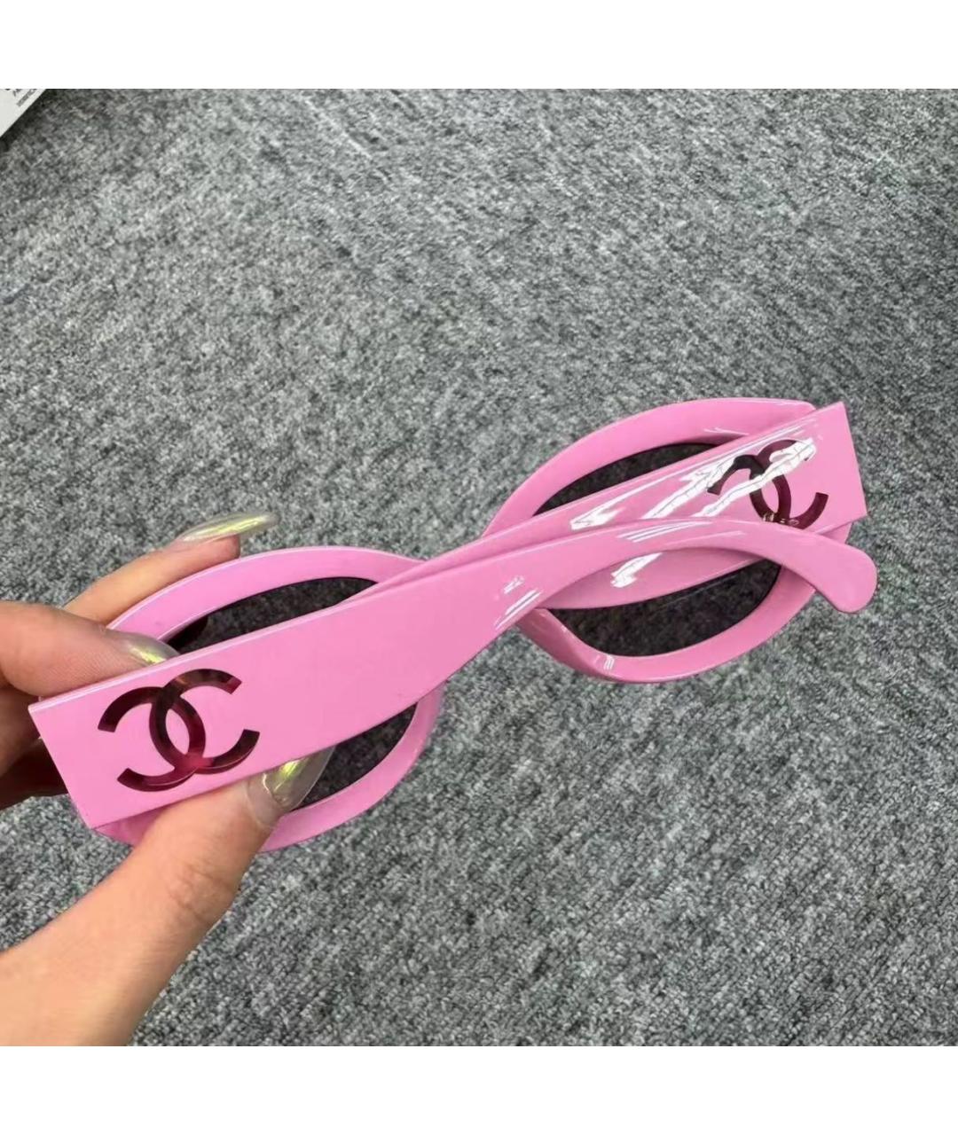 CHANEL Розовые солнцезащитные очки, фото 8