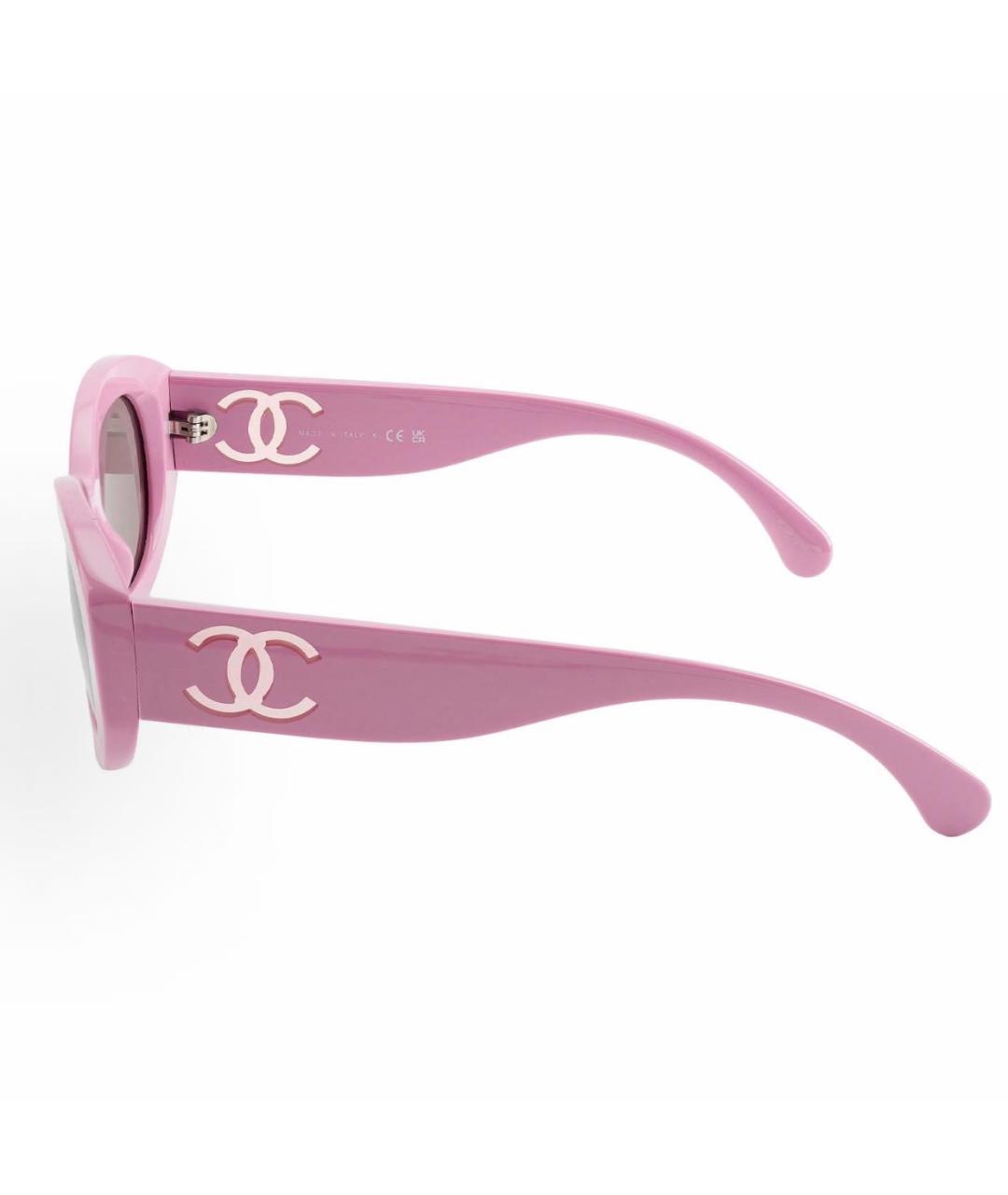 CHANEL Розовые солнцезащитные очки, фото 3