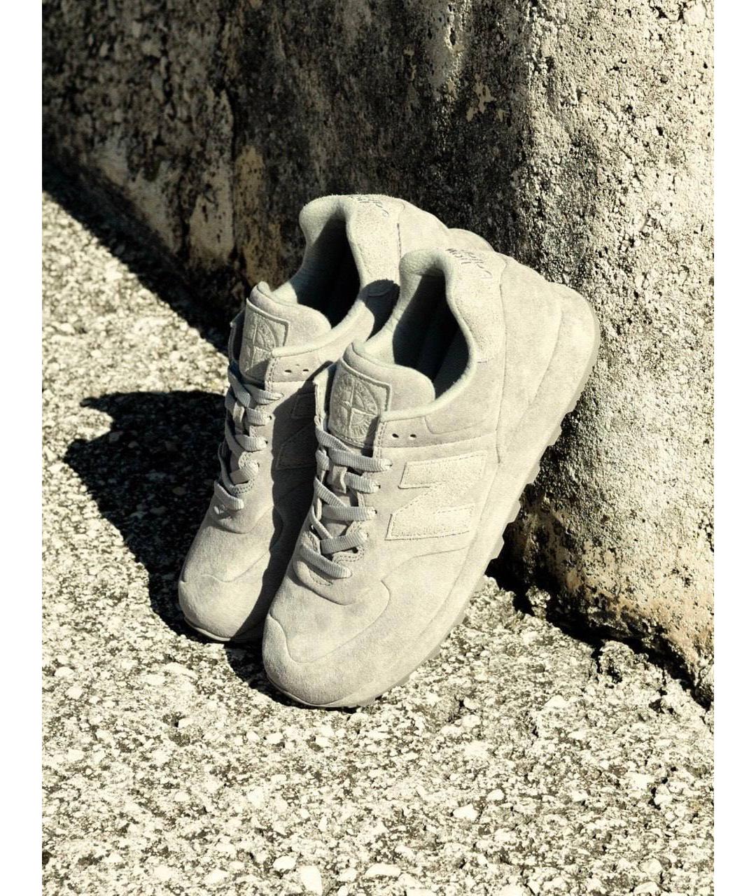 STONE ISLAND Бежевые низкие кроссовки / кеды, фото 4