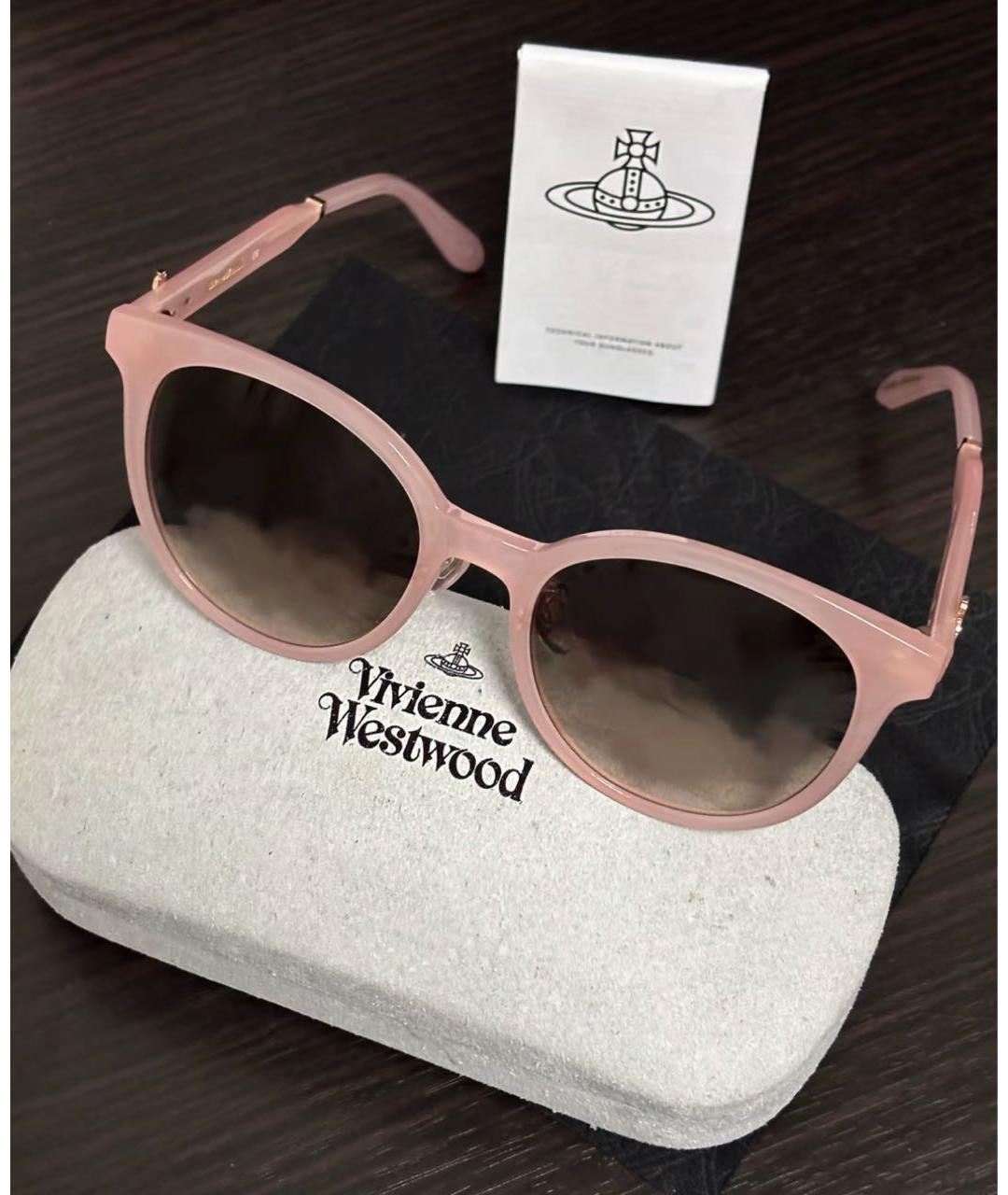 VIVIENNE WESTWOOD Розовые солнцезащитные очки, фото 8