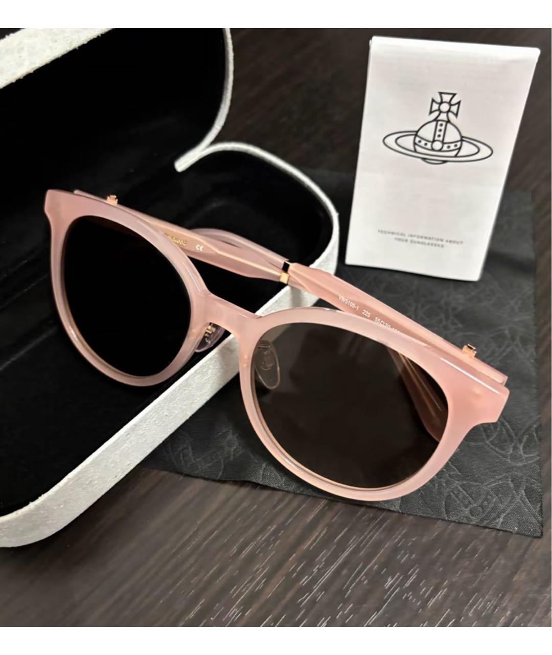 VIVIENNE WESTWOOD Розовые солнцезащитные очки, фото 6