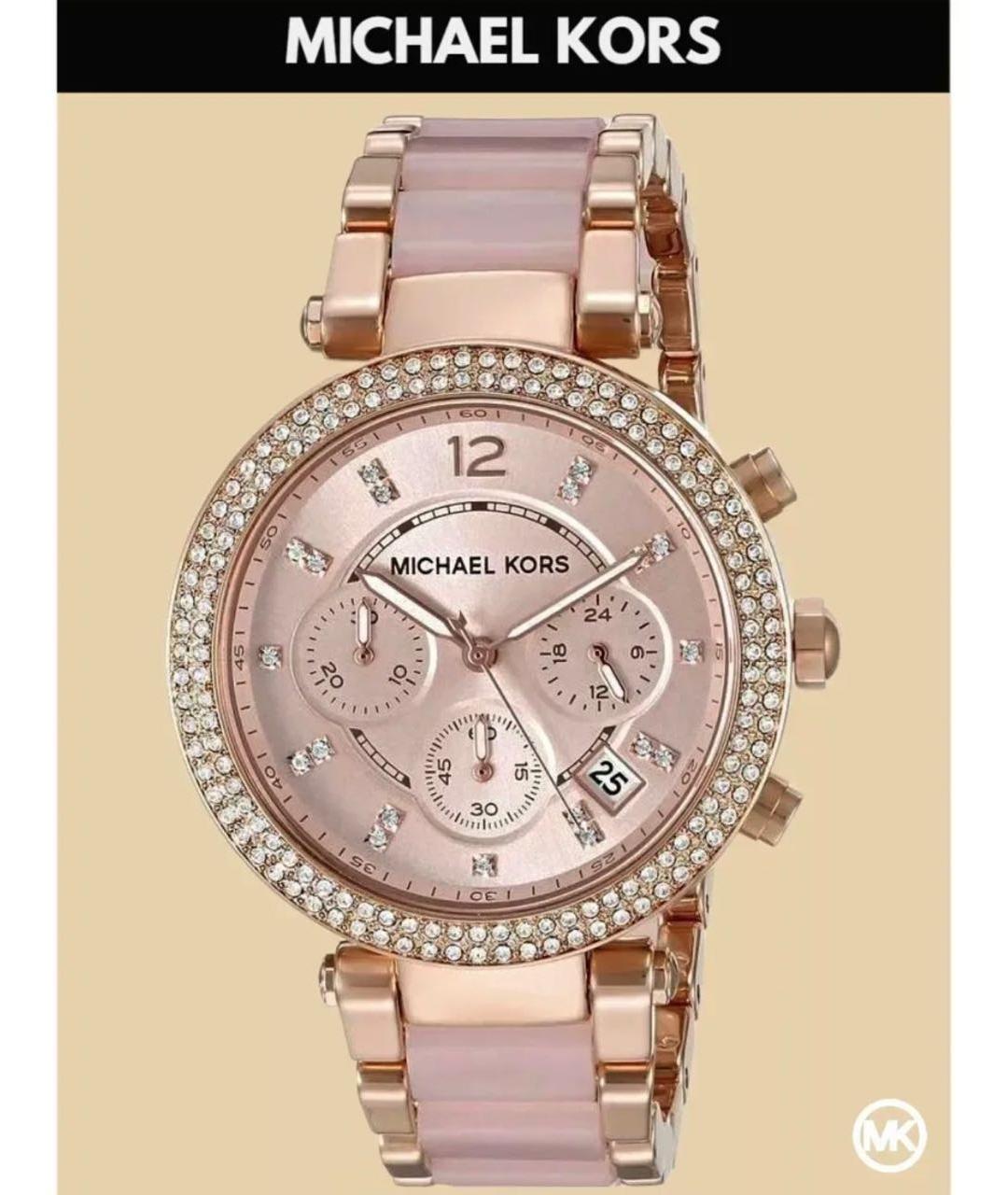 MICHAEL KORS Розовые стальные часы, фото 4