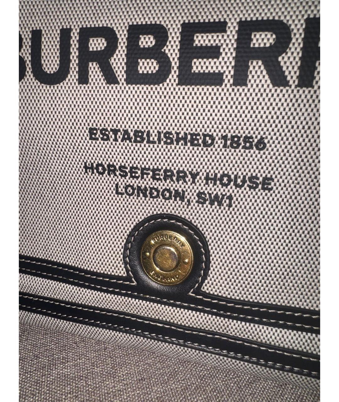 BURBERRY Серая замшевая сумка через плечо, фото 6
