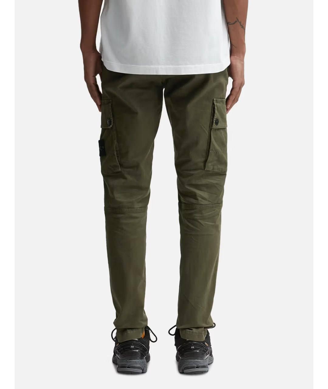 STONE ISLAND Хаки повседневные брюки, фото 6
