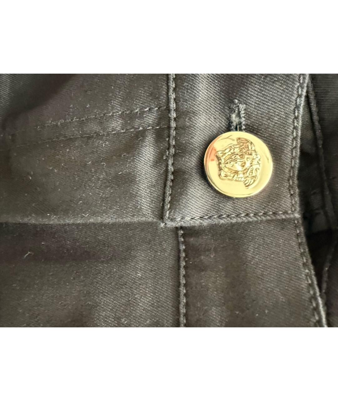 VERSACE Черные джинсы слим, фото 4