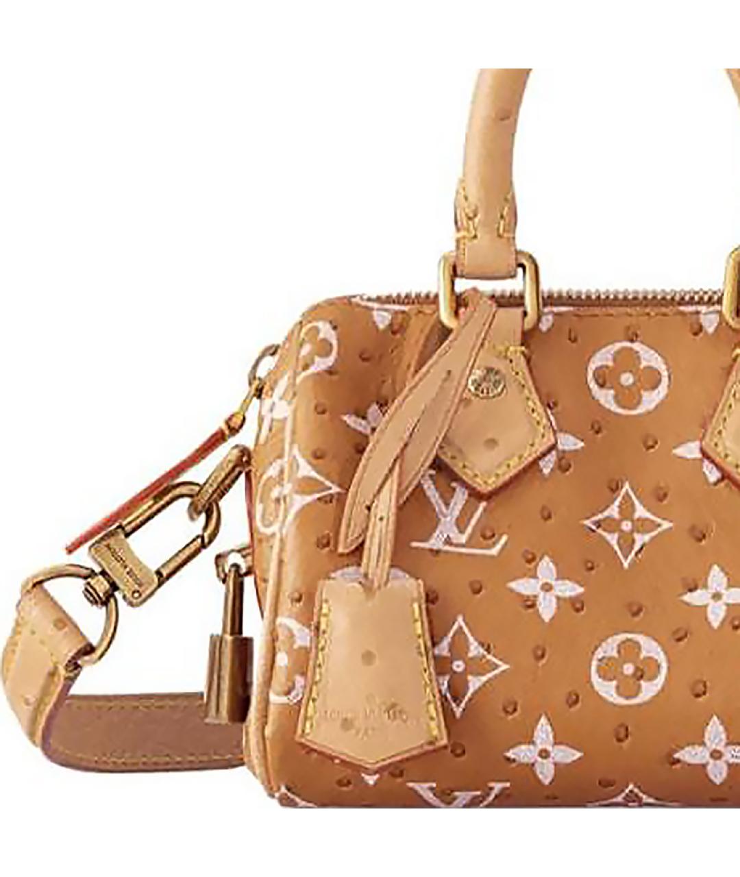 LOUIS VUITTON Коричневая сумка на плечо из экзотической кожи, фото 3
