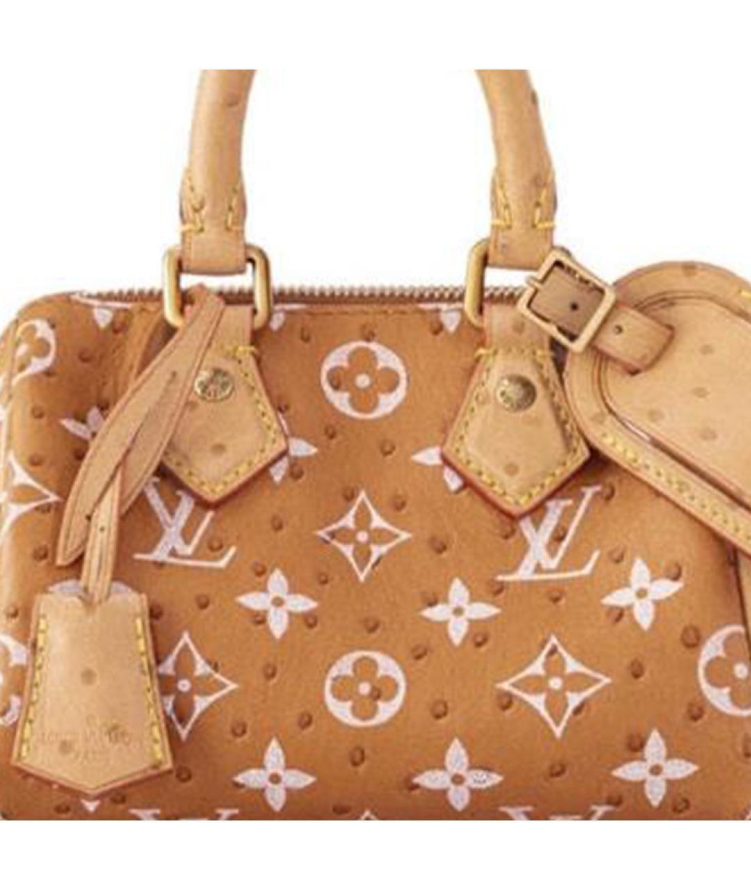LOUIS VUITTON Коричневая сумка на плечо из экзотической кожи, фото 2