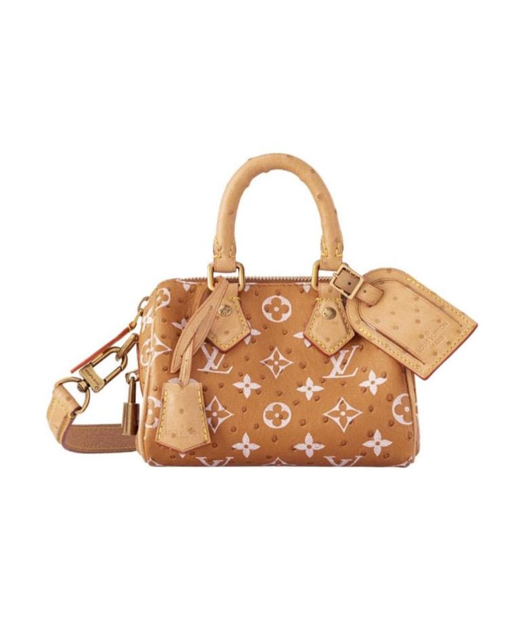 LOUIS VUITTON Коричневая сумка на плечо из экзотической кожи, фото 1