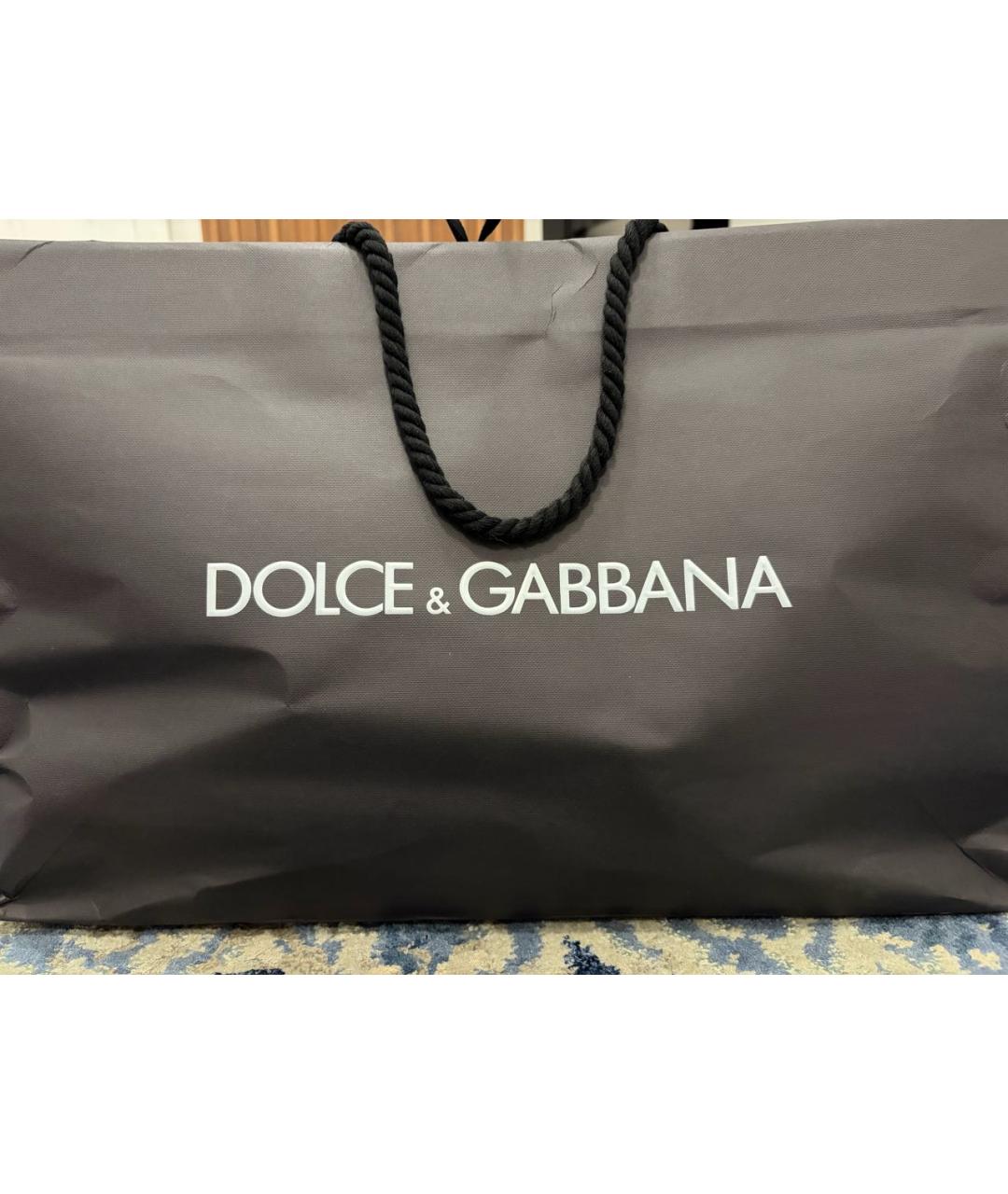 DOLCE&GABBANA Серый хлопковый спортивный костюм, фото 7