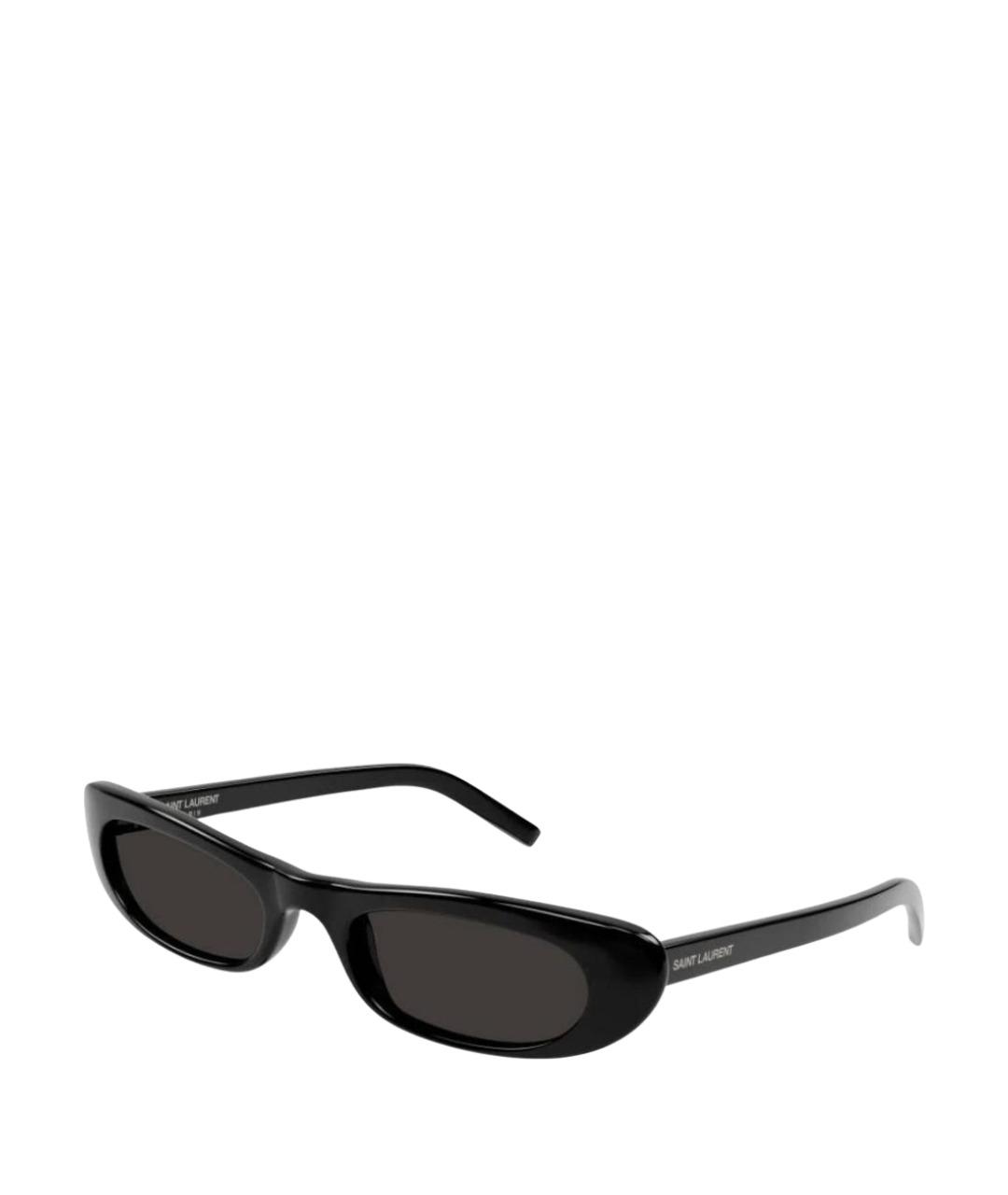 SAINT LAURENT Черные пластиковые солнцезащитные очки, фото 1