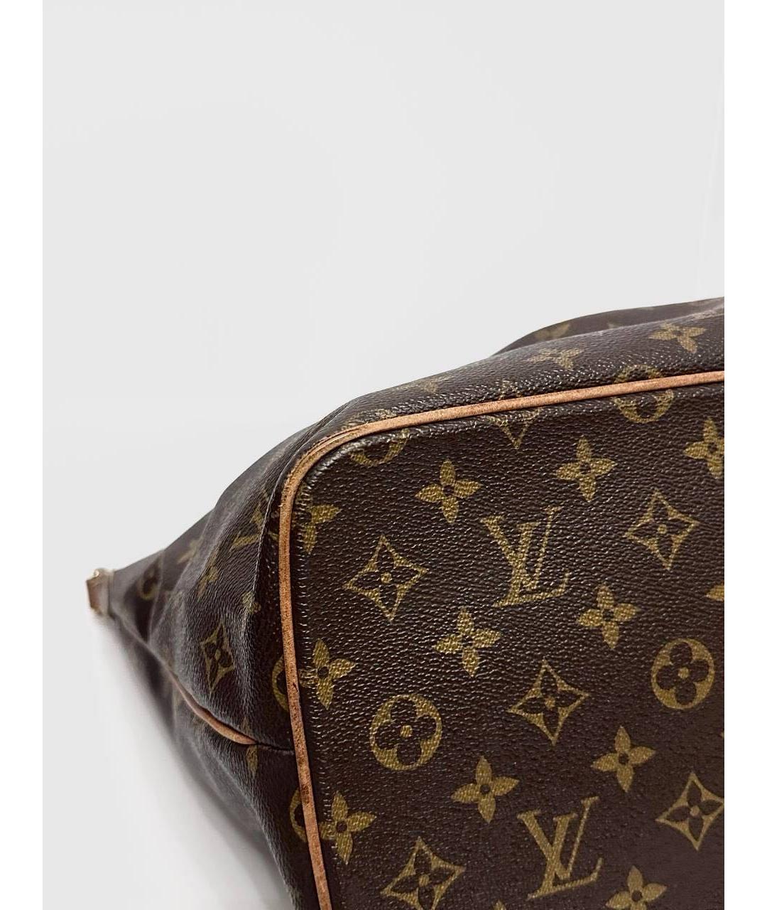 LOUIS VUITTON Коричневая кожаная сумка тоут, фото 7
