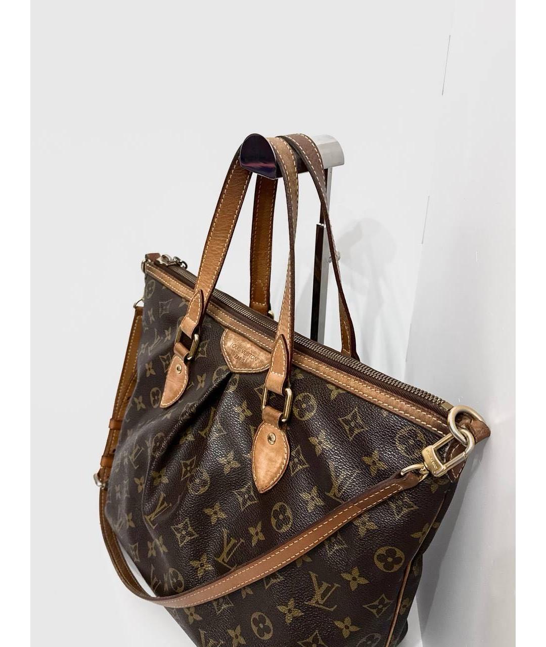 LOUIS VUITTON Коричневая кожаная сумка тоут, фото 2